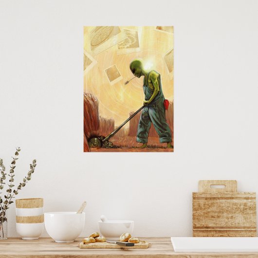Poster Crop Circle Maker Alien (Cuisine)