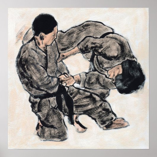 Poster Croquis Aikido 28 (Devant)