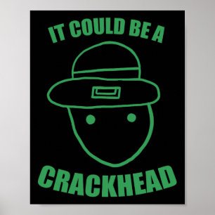Poster Croquis Amateur de Leprechaun pourrait être un St