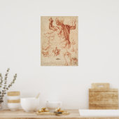 Poster Croquis anatomique vintage (Cuisine)