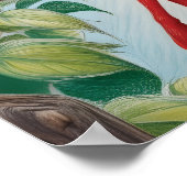 Poster Croquis au crayon rouge sur un membre (Coin)