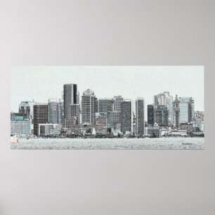 Poster Croquis de Boston