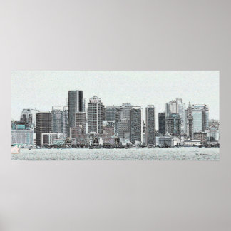 Poster Croquis de Boston