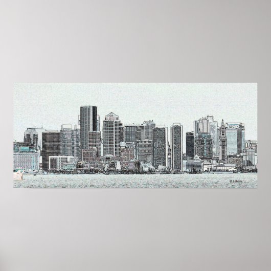 Poster Croquis de Boston (Devant)