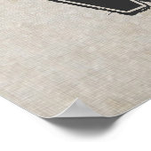 Poster Croquis de cerfs marrant cool "Joy to the World" (Coin)