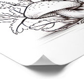 Poster Croquis de champignons (Coin)