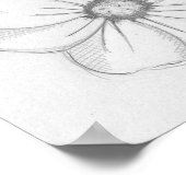 Poster Croquis de fleurs (Coin)