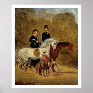 Poster Croquis de la Reine Victoria, prince époux et HRH