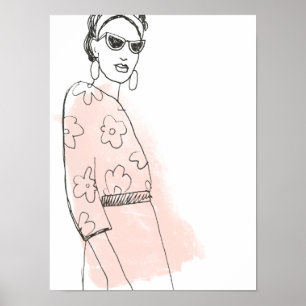 Poster Croquis de mode