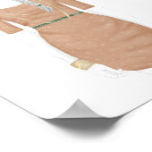 Poster Croquis de mode - Robe de sueur (Coin)