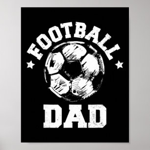 Poster Croquis de papa de football Ll Fier jour de match