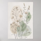 Poster Croquis de Sérénité de Prairie (Devant)