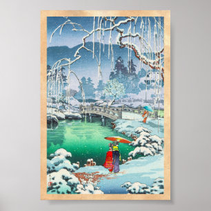 Poster Croquis de Tsuchiya Koitsu des endroits célèbres