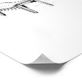 Poster Croquis Iconique Vintage Lounge (Coin)