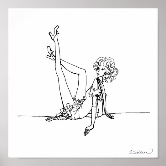 Poster Croquis mode (Devant)