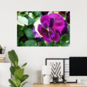 Poster Croquis Pansy Rose (Bureau à domicile)