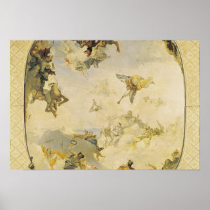 Poster Croquis pour l'apothéose de la famille Pisani