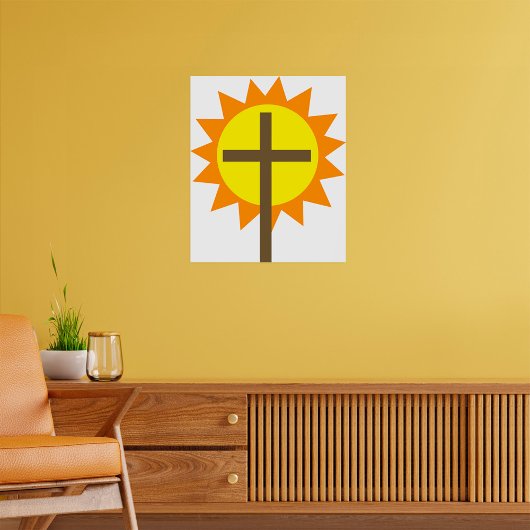 Poster Cross And Sunshine