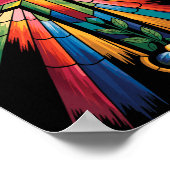 Poster Cross Colorful Christian Religous  (Coin)