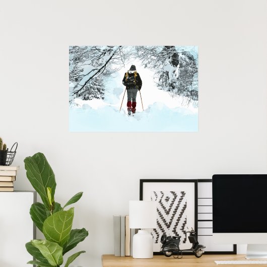 Poster Cross Country à travers SnowWoods (Bureau à domicile)
