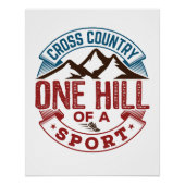 Poster Cross Country Une colline d'un sport (Devant)
