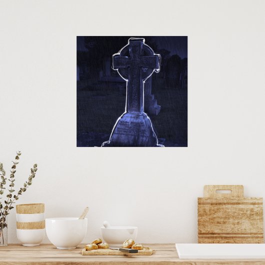 Poster Cross Gravestone (Cuisine)