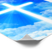 Poster Cross of Light Jesus Christ Customizable Christian (Coin)