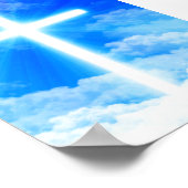 Poster Cross of Light Jesus Christ Customizable Christian (Coin)