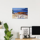 Poster Cross - Plage À Cabasson (Bureau à domicile)