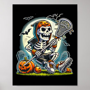 Poster Crosse de squelette d'Halloween
