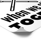 Poster Crosse : La vie est meilleure quand on reste ensem (Coin)