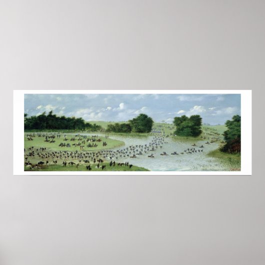 Poster Crossing of the San Joaquin River, Paraguay, 1865 (Devant)