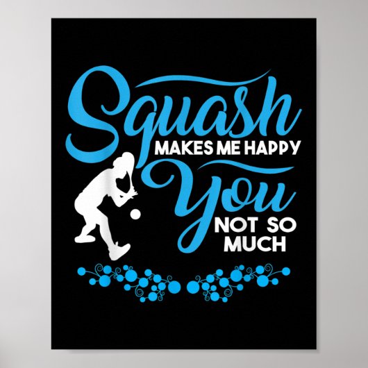 Poster Crossminton Racquetball Speed Badminton Player Squ (Devant)