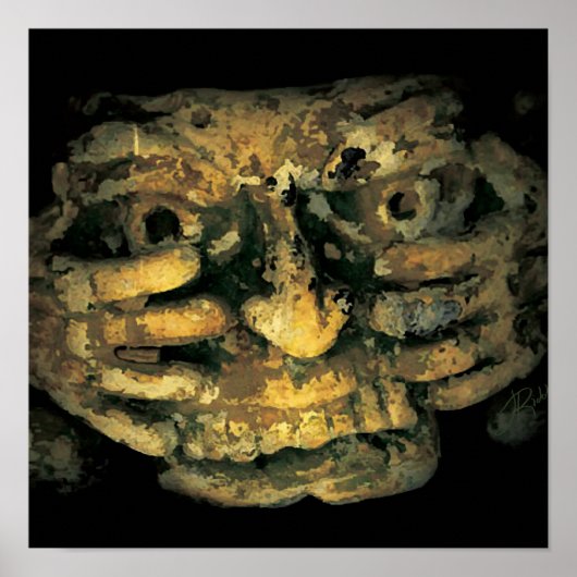 Poster Crouching Sculpture (Devant)