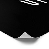 Poster Croûte supérieure Funky Pun à pain foncé BG (Coin)