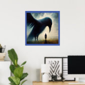 Poster Crow animal Spirit 1 (Bureau à domicile)