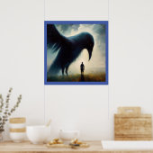 Poster Crow animal Spirit 1 (Cuisine)