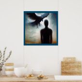 Poster Crow animal Spirit 2 (Cuisine)