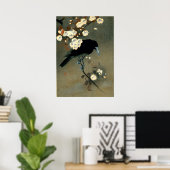 Poster Crow & Blossom par Ohara Koson (1910) (Bureau à domicile)
