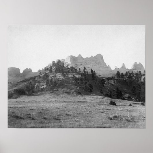 Poster Crow Butte près de Ft. Robinson (Devant)