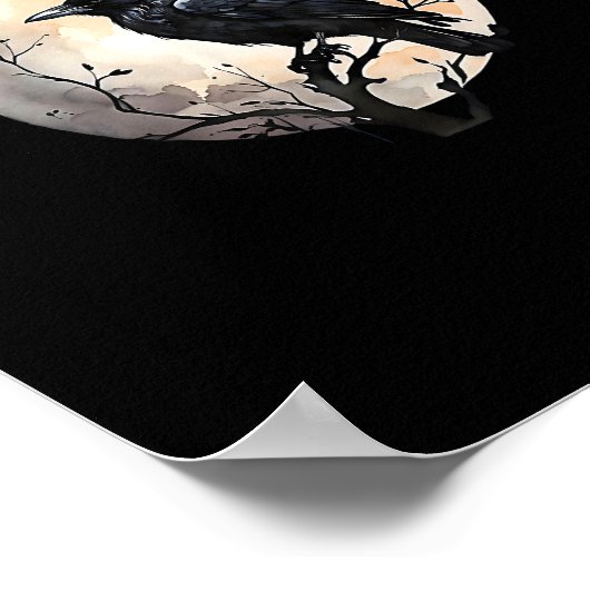 Poster Crow F-Caw-F Funny Bird Aesthetic Casual (Coin)