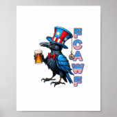 Poster Crow, F-Caw-F Funny Bird Creative Casual (Devant)