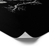 Poster Crow F-Caw-F Funny Bird Crow Humor Tri-blend Trend (Coin)