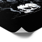 Poster Crow, F-Caw-F Funny Bird Moon Gothic Adult Humor (Coin)