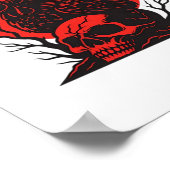 Poster Crow F-Caw-F Funny Gothic Humor (Coin)