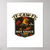 Poster Crow Humor Funny Gothic F-Caw-F (Devant)