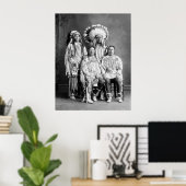 Poster Crow Indian Group Portrait, début des années 1900 (Bureau à domicile)