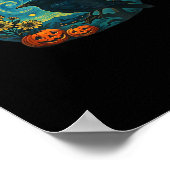 Poster Crow Raven F-Caw-F Funny Halloween Gothic Checkere (Coin)