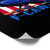 Poster Crow Raven Funny F-Caw-F Minimal Clean (Coin)