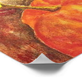 Poster Crow sur l'affiche Citrouille de Liz Revit (Coin)